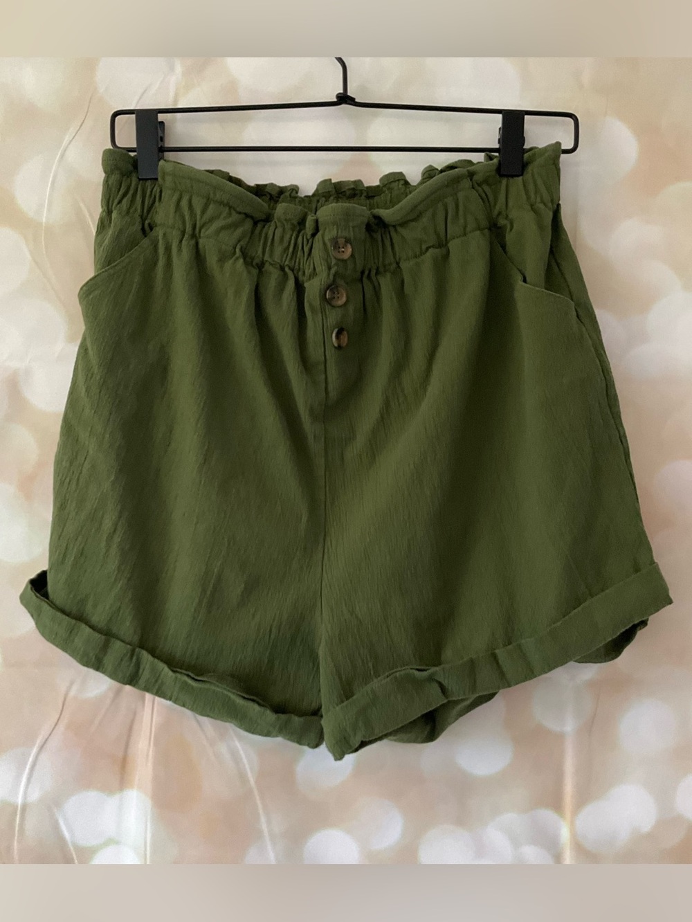 Blue Rain by Francesca’s Green Shorts